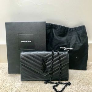 ❌Sold❌SAINT LAURENT ENVELOPE CHAIN WALLET